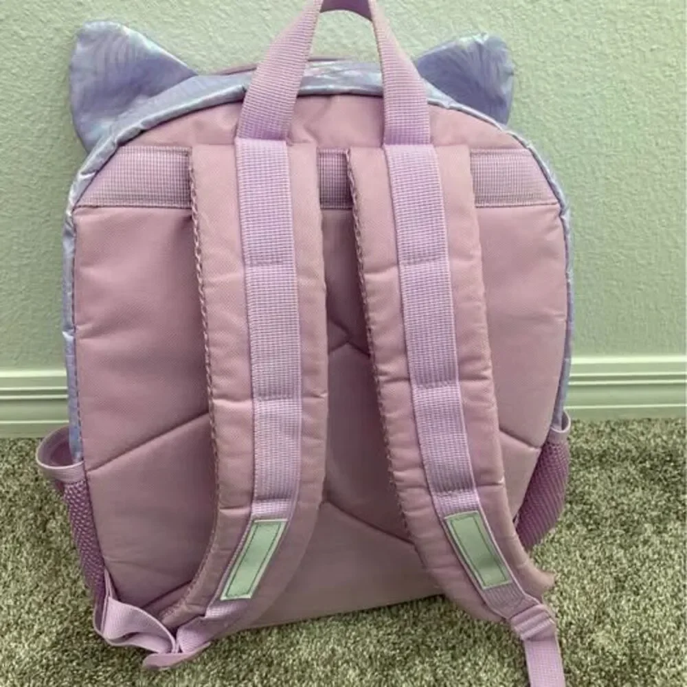 Great condition purple kitty backpack with lunchbox girls - Picture 4 of 5